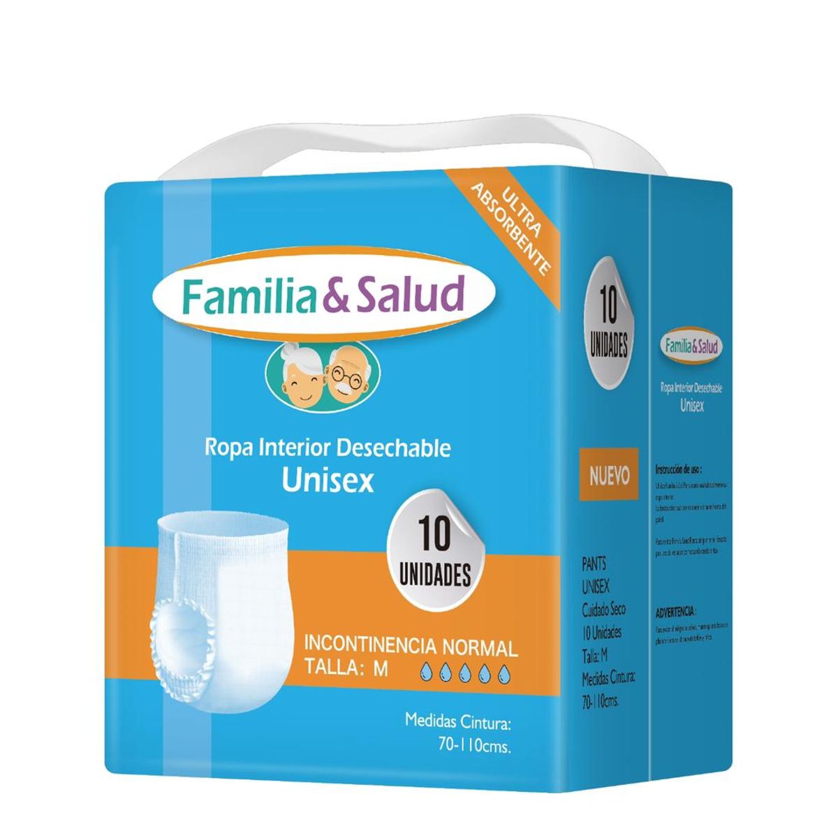 GENERICO - Ropa Interior Desechable Adulto Talla M – Pack 100 Unidades
