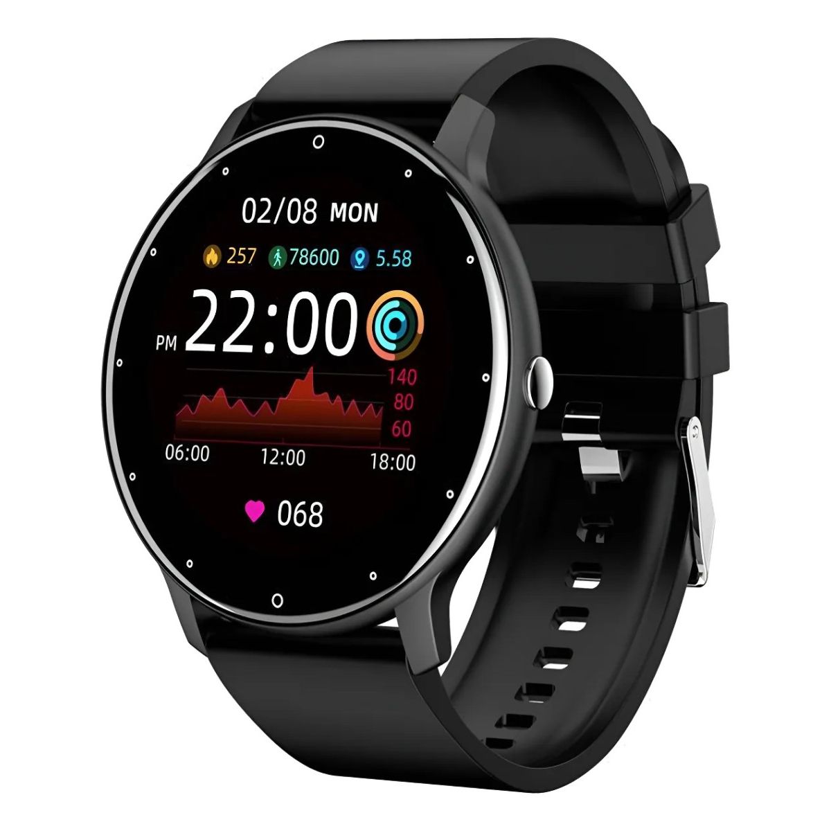GENERICO - Smartwatch Bluetooth Zl02d Correa Deportiva Silicona Ip67 BELUG