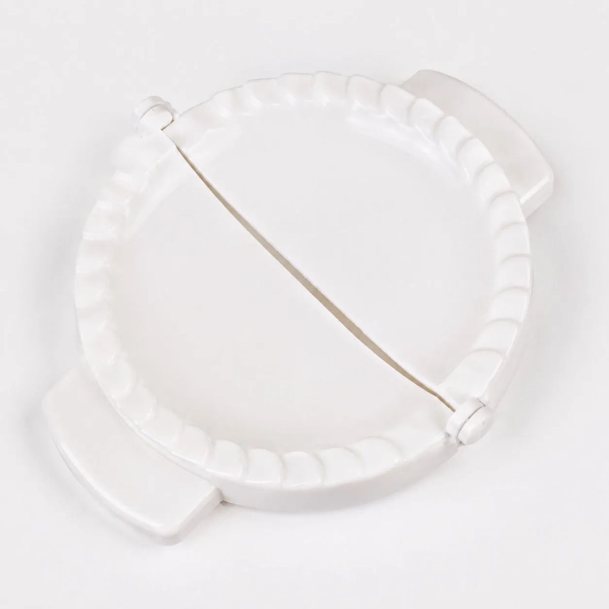 HOMESTAR - Molde para empanadas plástico blanco 21 cm