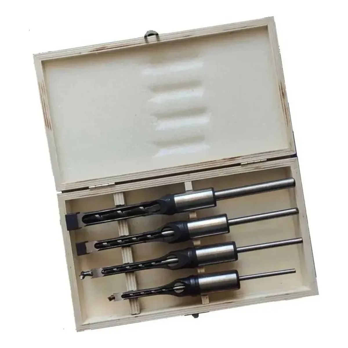 GENERICO - Brocas Para Agujeros Cuadrados 4 Piezas Carpinteria