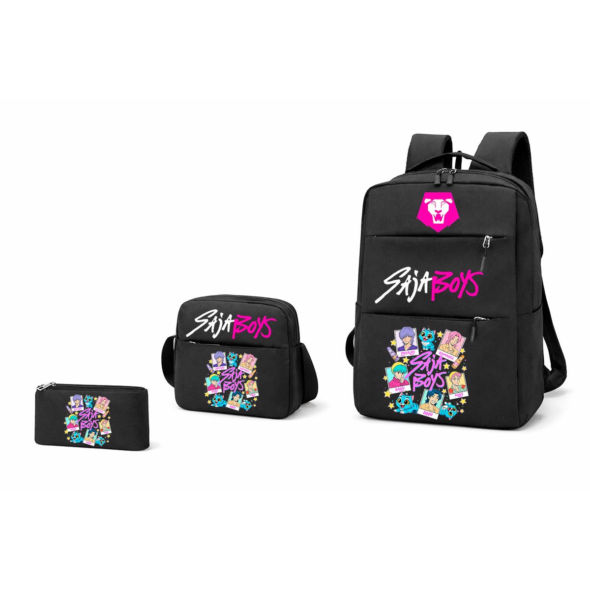 GENERICO - Set Mochila + Banano + Estuche SAJA BOYS ENTRADA USB