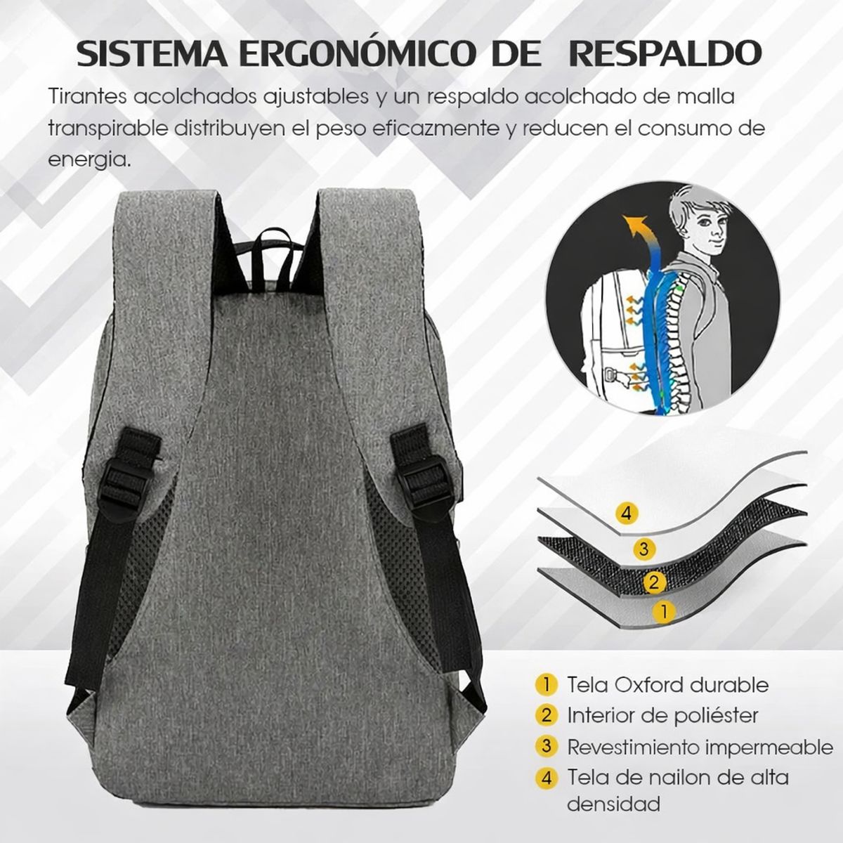 GENERICO - Set Mochila + Banano + Estuche SAJA BOYS ENTRADA USB