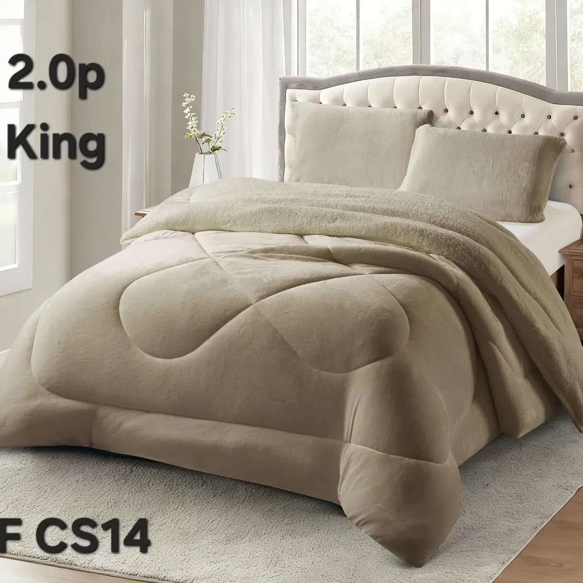 GENERICO - Cubrecama de Invierno Plush con Chiporro King TFCS14
