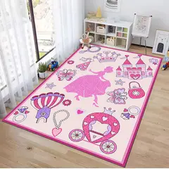 GENERICO - ALFOMBRA DE NIÑA CON DISEÑO PRINCESA 120X160 INFANTIL WYM