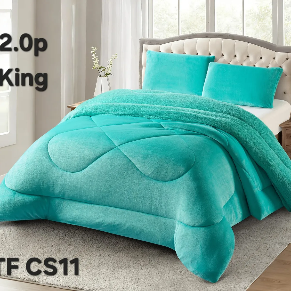 GENERICO - Cubrecama de Invierno Plush con Chiporro King TFCS11