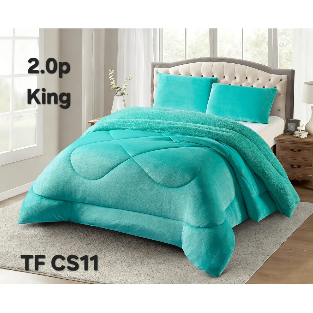 GENERICO - Cubrecama de Invierno Plush con Chiporro King TFCS11