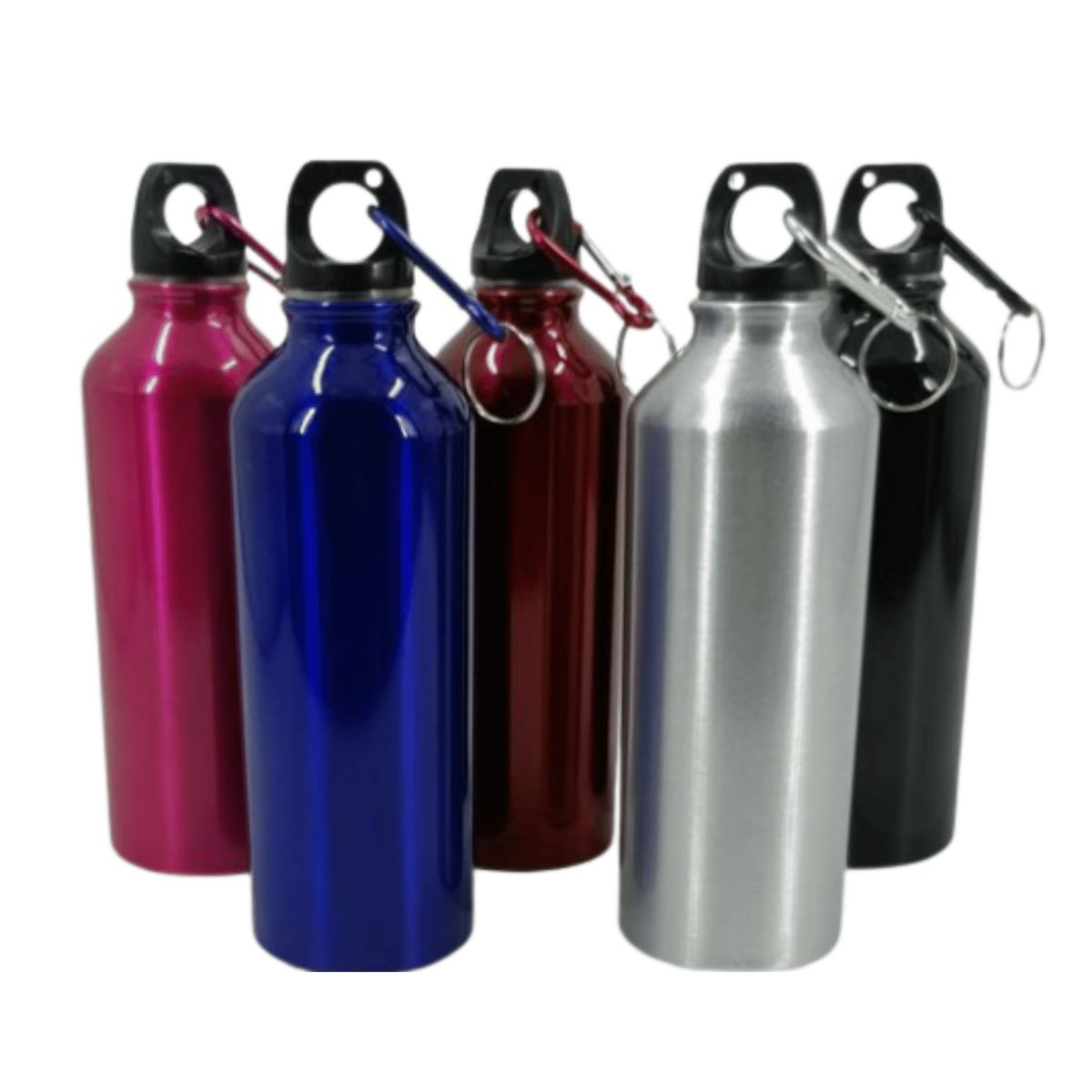 HOMESTAR - Botella Caramayola Deportiva Aluminio 500 ml - Rojo