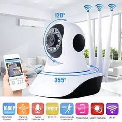 MOVI - CAMARA SEGURIDAD IP WIFI HD MOTORIZADA VISION NOCTURNA 360º 5 antenas