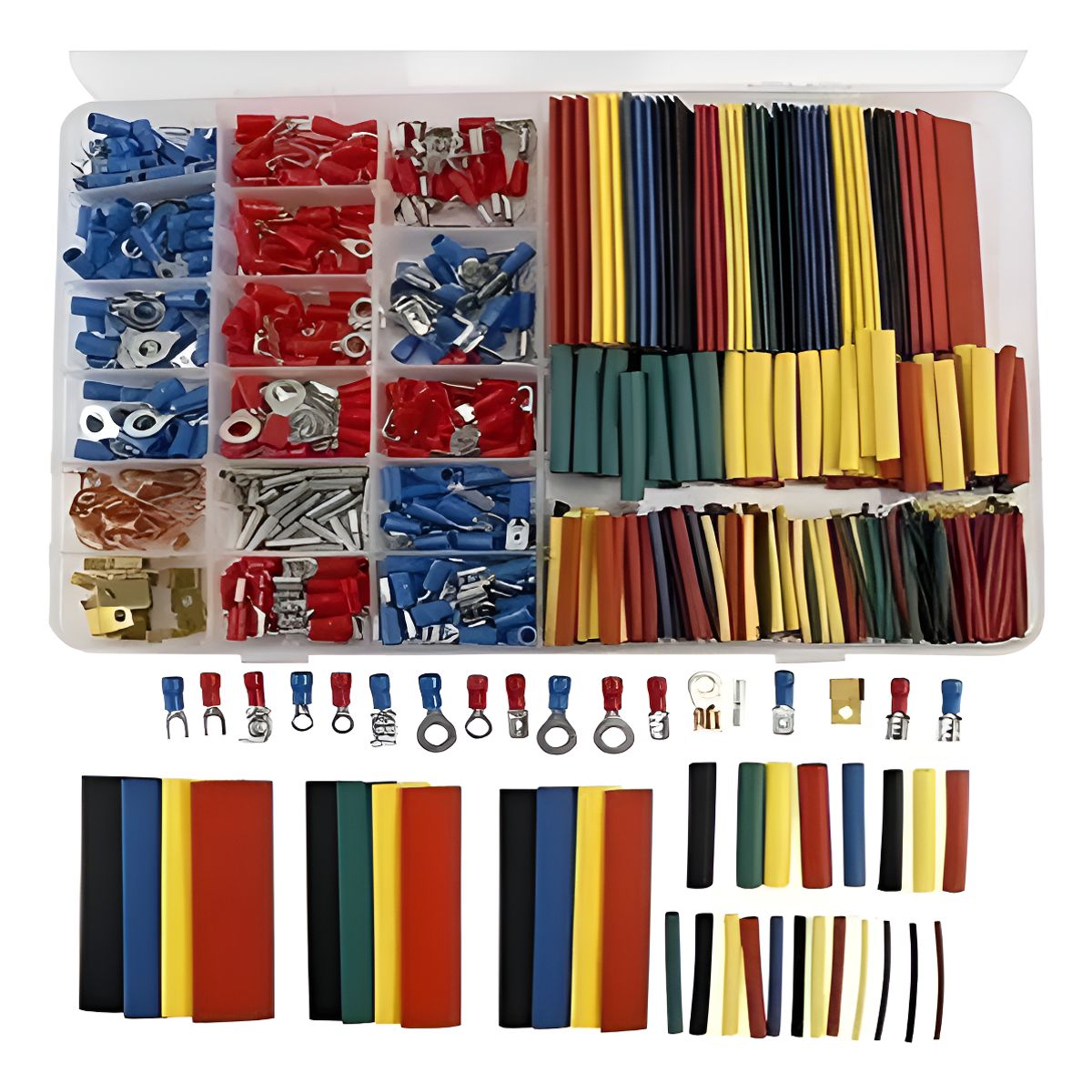 GENERICO - Pack 678 Pcs Tubos Termocontraible Retráctil Colores Mixtos - Surtidos
