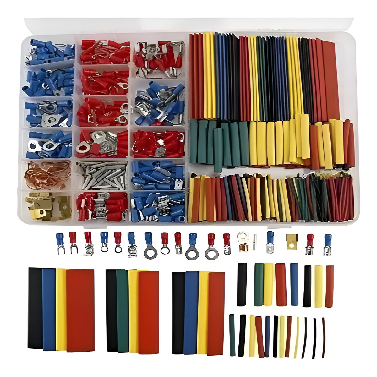GENERICO - Pack 678 Pcs Tubos Termocontraible Retráctil Colores Mixtos - Surtidos