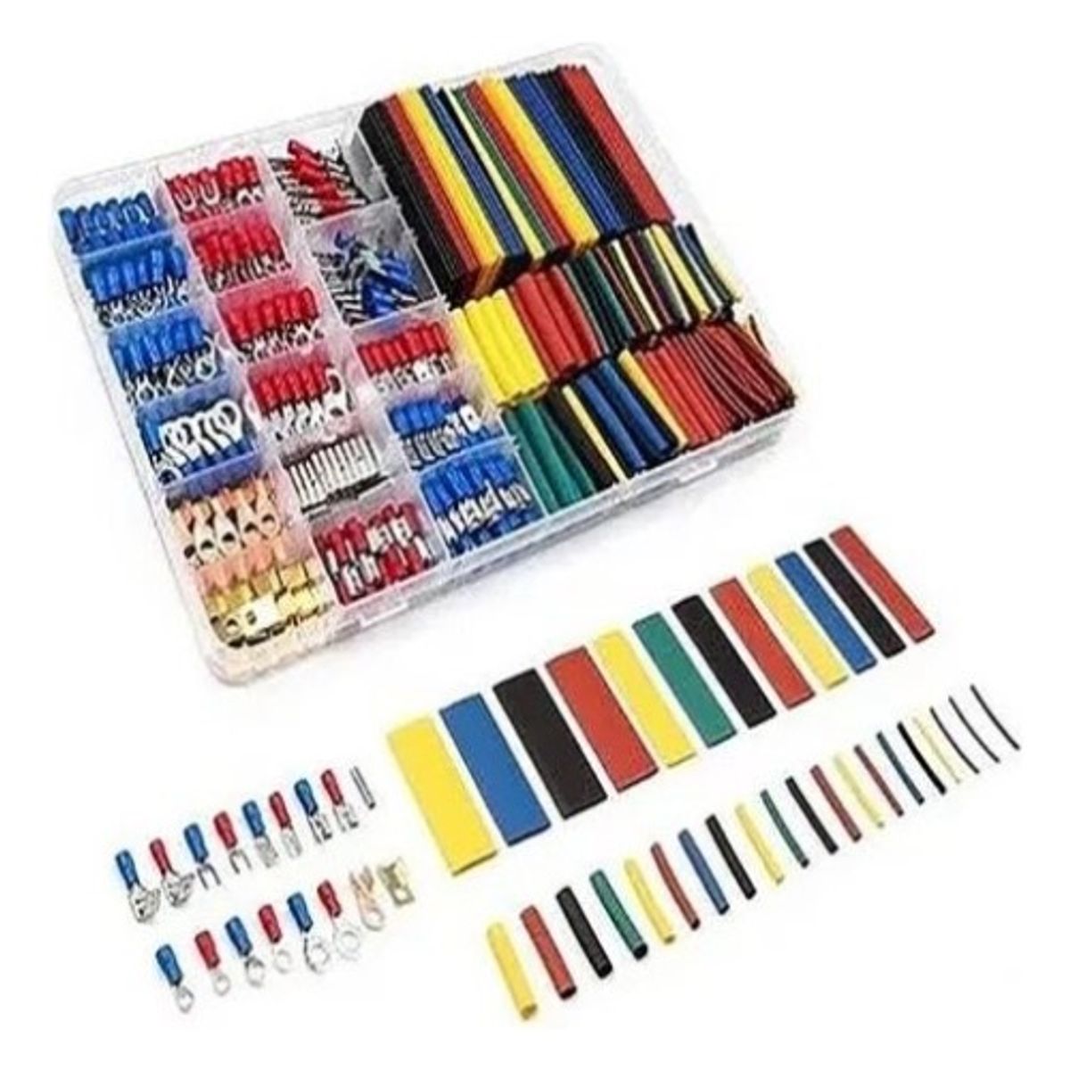GENERICO - Pack 678 Pcs Tubos Termocontraible Retráctil Colores Mixtos - Surtidos