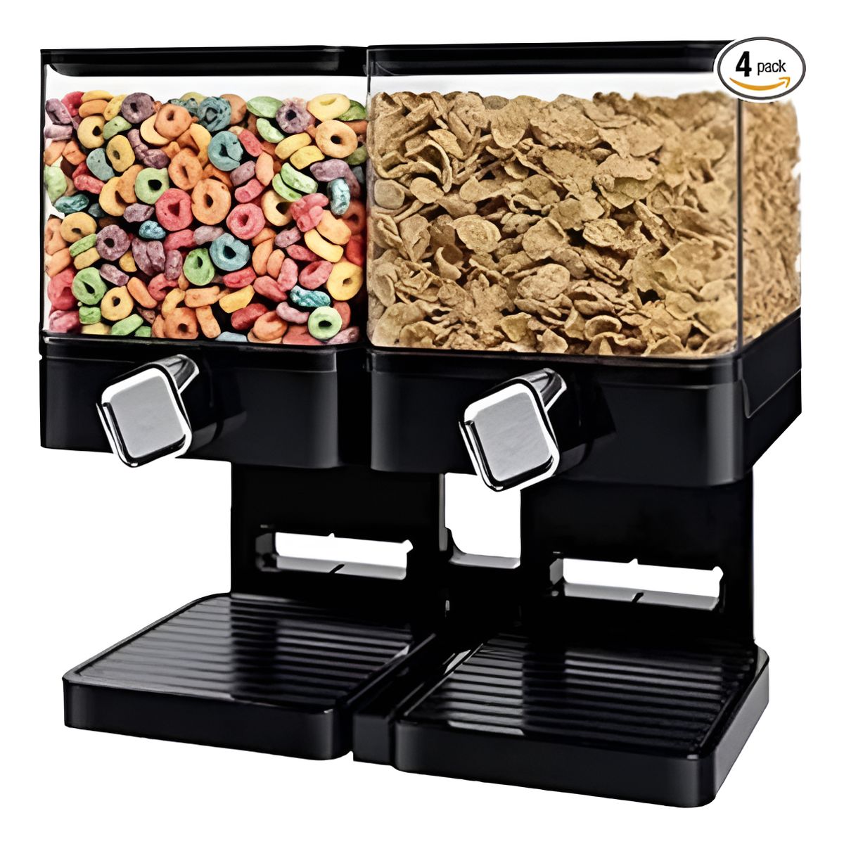 GENERICO - Dispensador De Cereales Para Encimera Y Contenedor Negro