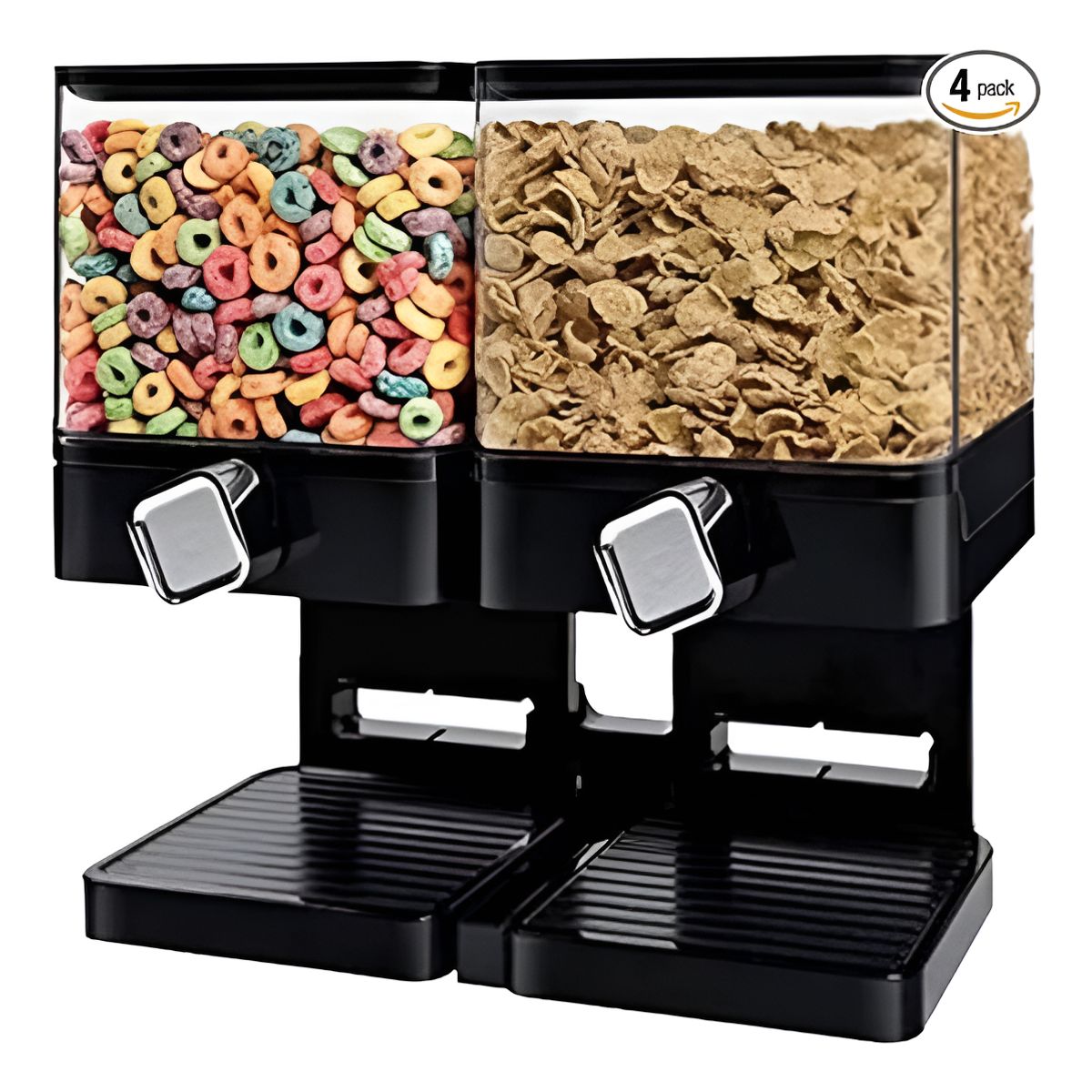 GENERICO - Dispensador De Cereales Para Encimera Y Contenedor Negro
