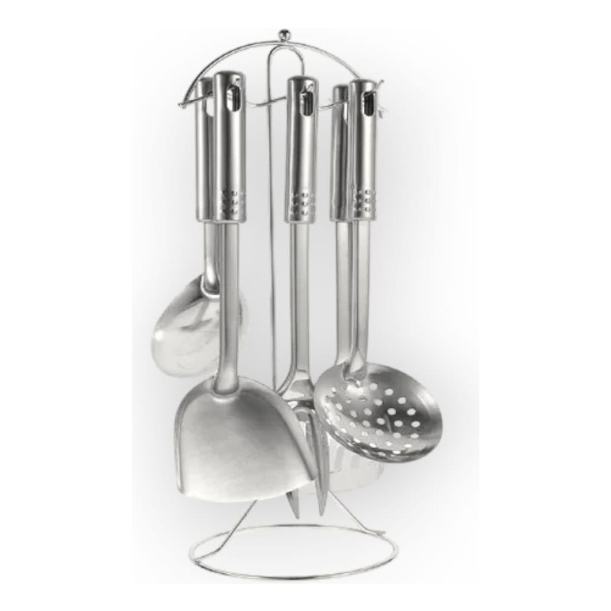 GENERICO - Set Utensilios De Cocina Acero Inoxidable Set Cocina 7pcs Plateado