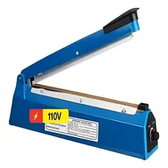 GENERICO - Sellador De Bolsas Plasticas 20cm Maquina Selladora Azul