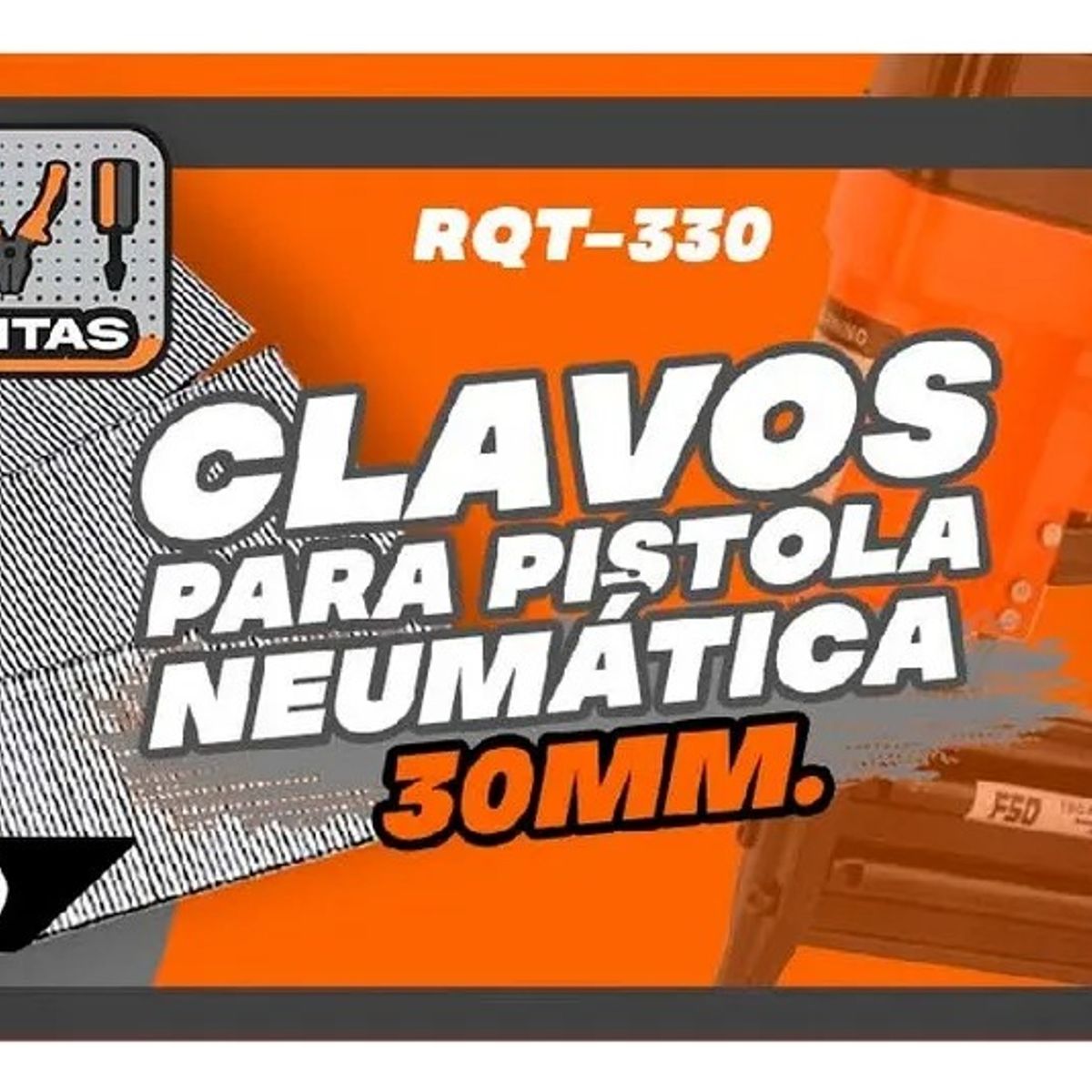 GENERICO - Clavos Puntas F30 Calibre 18 5000 Unidades, Marca Flovi 2 Mm 3 Cm