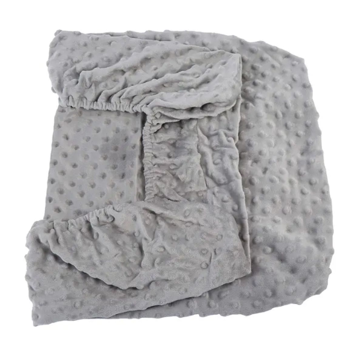 GENERICO - Funda Cambiador Bebe Gris Suave Lavable Ajuste Elastico 81x41