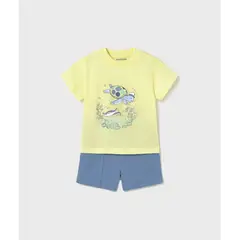 MAYORAL - Conjunto bermuda y camiseta fondo marino bebé niño