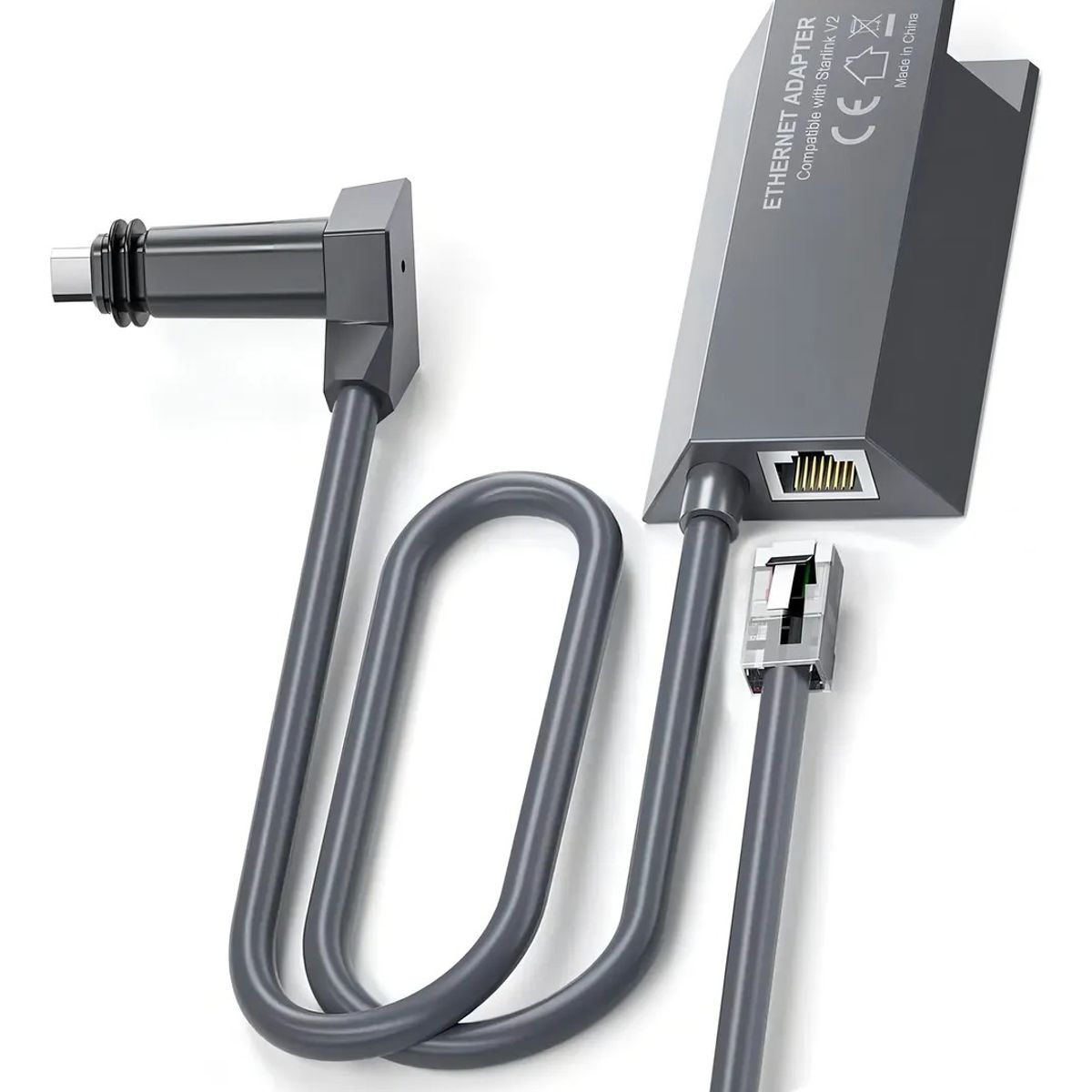 GENERICO - Adaptador Starlink Internet Cable Ethernet Utp