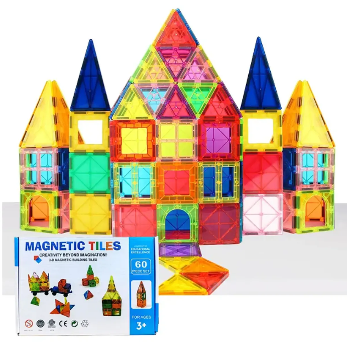 GENERICO - Juego De Bloques De Construcción Magnéticos 3d 60 Piezas