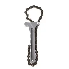 GENERICO - Llave Saca Filtro De Aceite A Cadena Ajustable Kmt