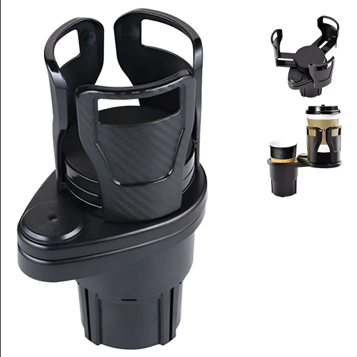 Portavasos Multifuncional Para Auto Ajustable Doble Soporte, marca GENERICO - Foto Principal