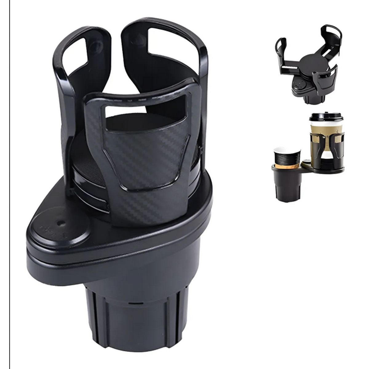 Portavasos Multifuncional Para Auto Ajustable Doble Soporte, marca GENERICO - Foto Principal