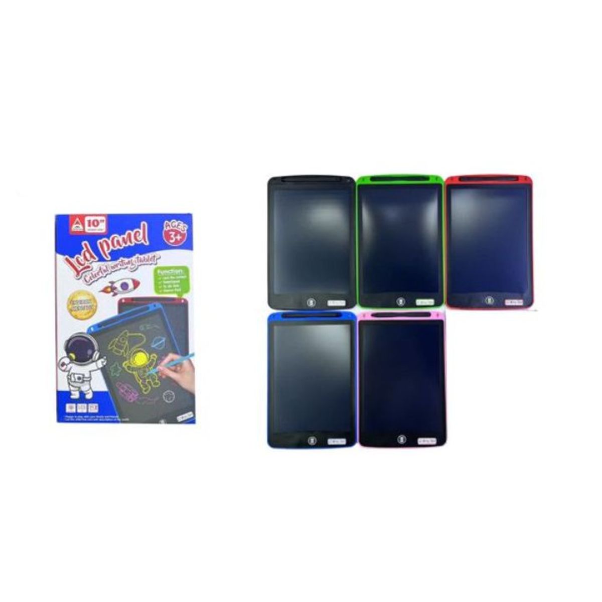 GENERICO - TABLERO DE ESCRITURA A MANO 10 Colores Surtidos