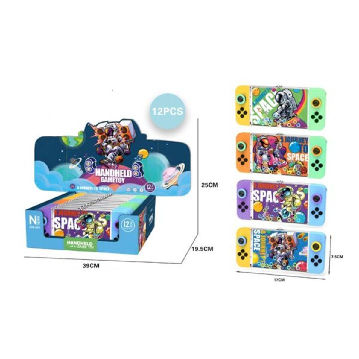 GENERICO - MÁQUINA DE JUEGO DE AGUA COLORES SURTIDOS 39x25Cm