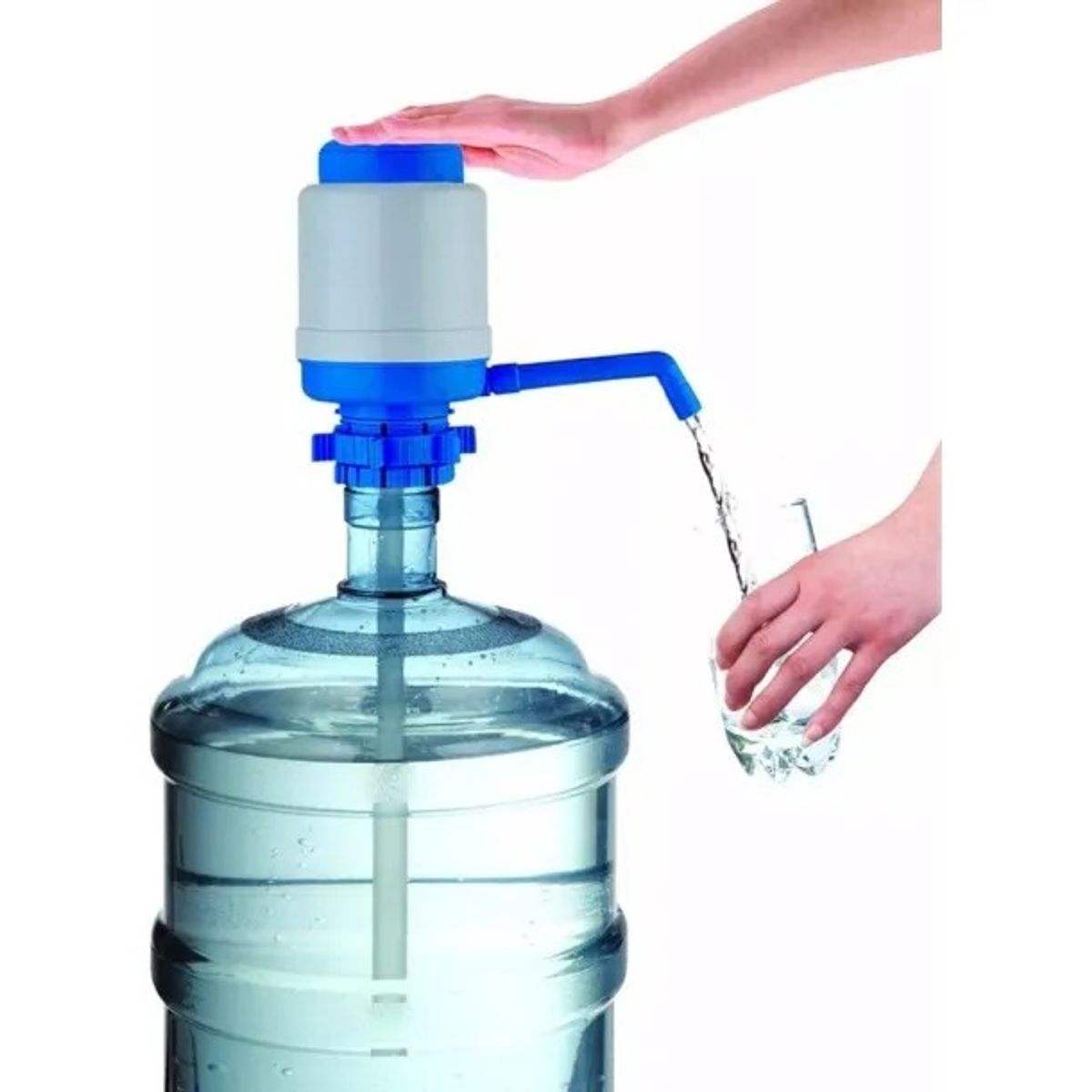 GENERICO - Dispensador Manual De Agua 10, 20 Litros Bomba Para Botellon Azul