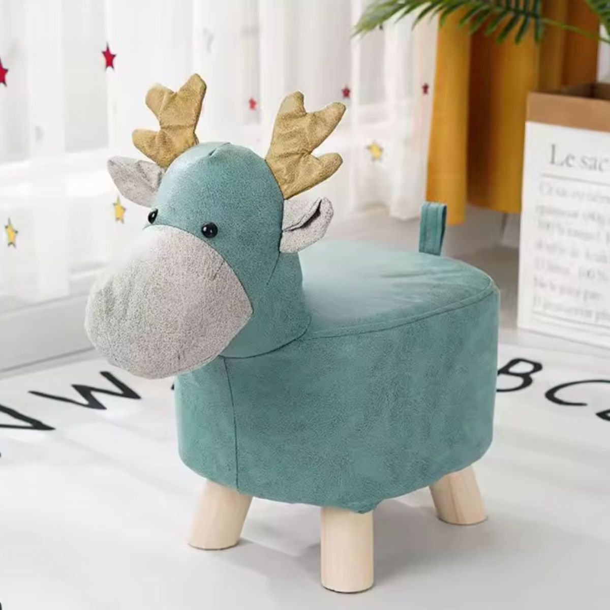 GENERICO - Sillón Infantil De Madera Tipo Taburete Diseño Animal