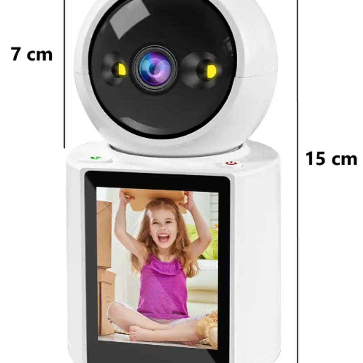 GENERICO - Cámara Video Seguridad Wifi Videollamada Bidireccional 1080p Blanco