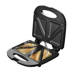 GENERICO - Maquina Para Sandwish Panini Antiadherente 850w Raf 284s negro