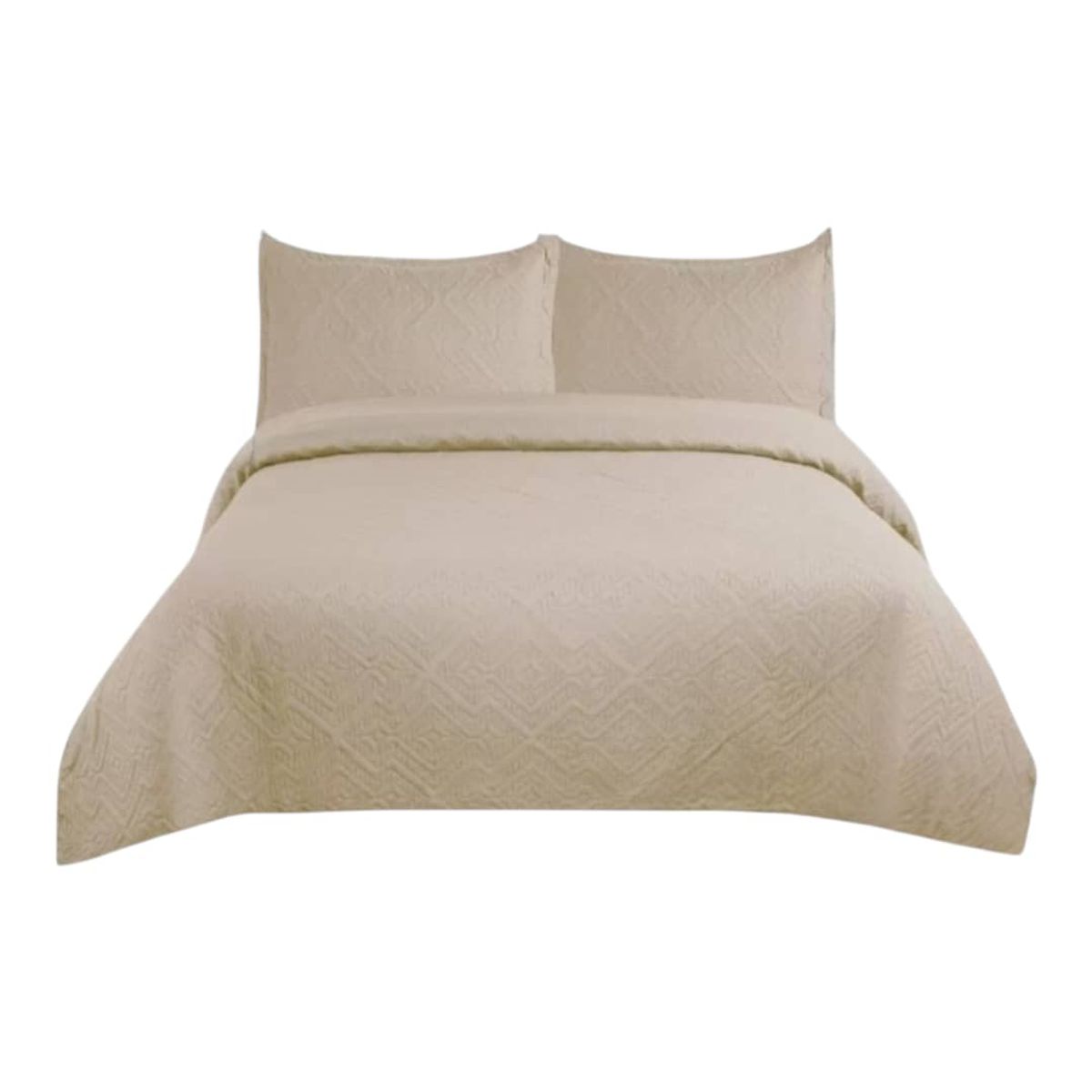 GENERICO - Cobertor Quilt De Verano King  Color Beige_.