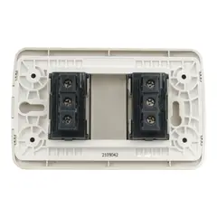 LEXO - ENCHUFE DOBLE 10A 250V MOD BEIGE PLACA TITANIO -