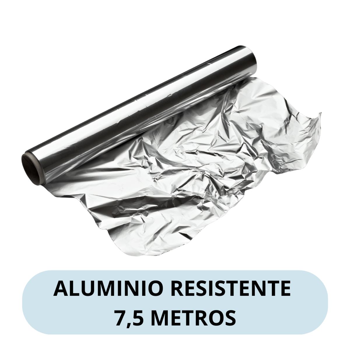 GENERICO - Papel Aluminio Foil 7.5 Metros x 30 cm Rollo Aluminio Cocina Repostería
