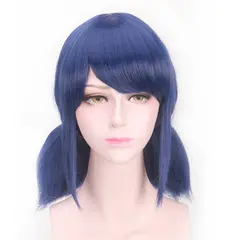 GENERICO - Peluca Azul Para Disfraces Y Fiestas De Cotillón