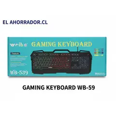 WEIBO - Teclado Gamer WB-539 RGB Iluminado