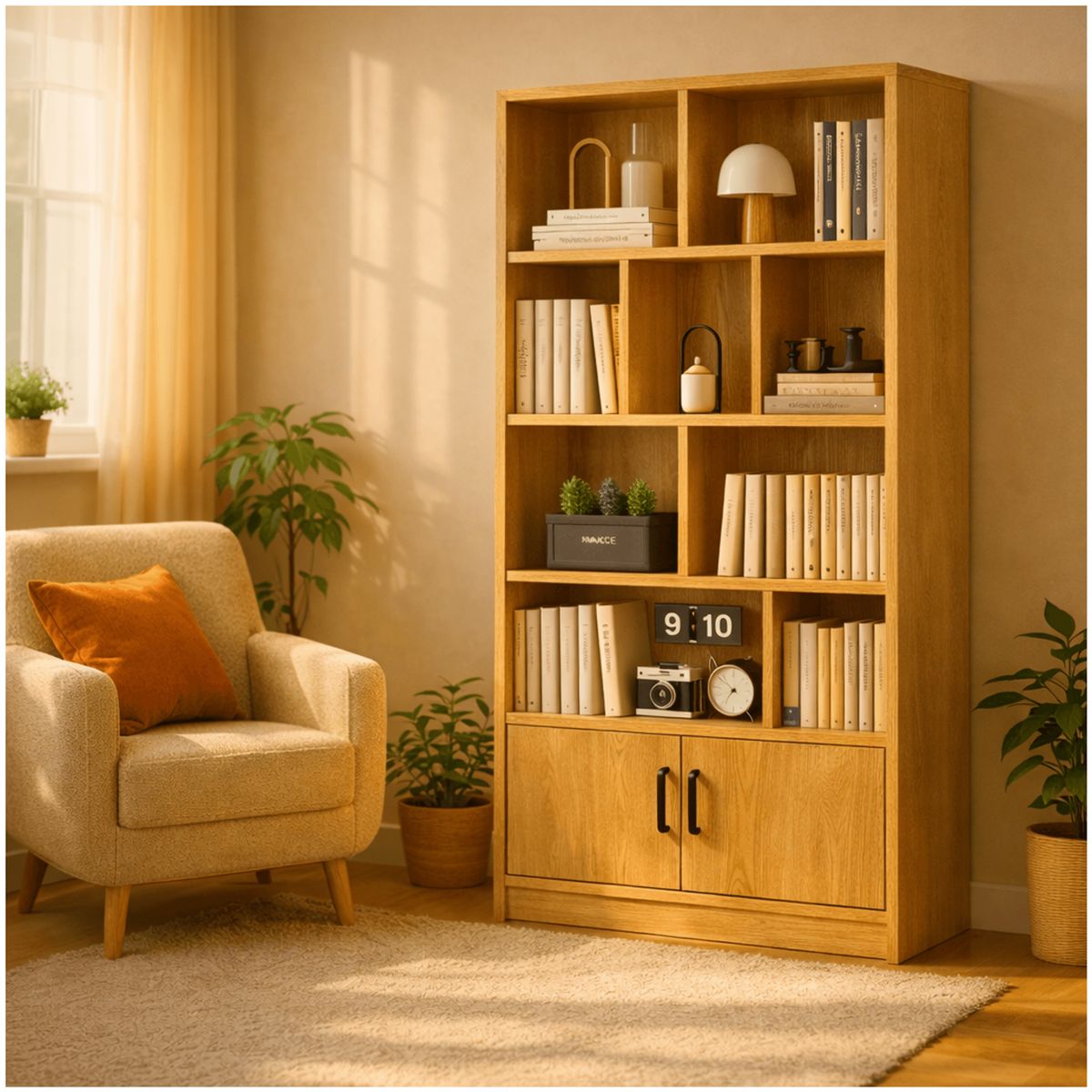 HOMER DESIGN - Estante Repisa Para Libros librero biblioteca Combinable 80 de Ancho