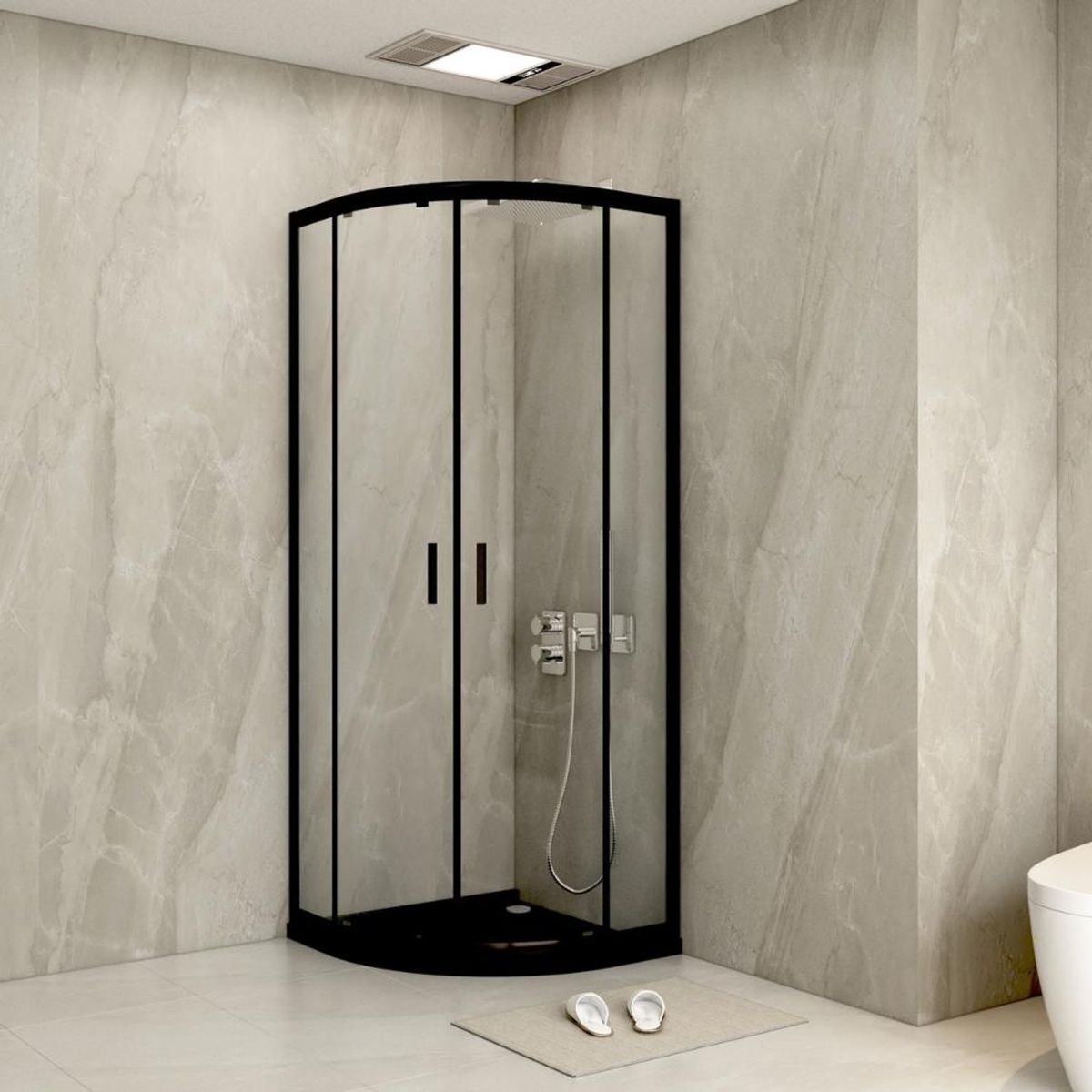 GENERICO - SHOWER MIXA 80X80X195 CM NEG 6MM