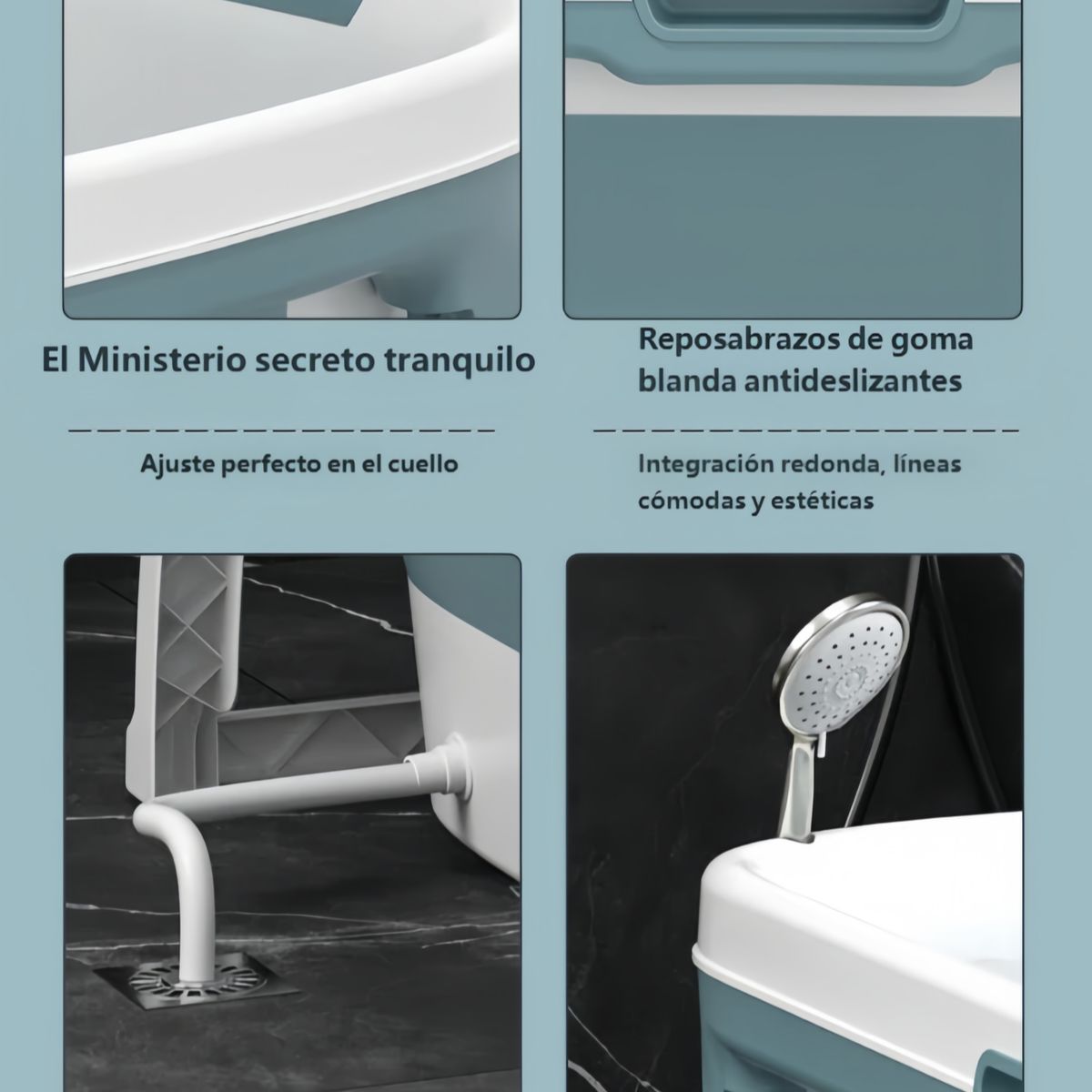 GENERICO - ina Plegable Bañera Grande Spa Adulto Baño En Casa Portátil 571