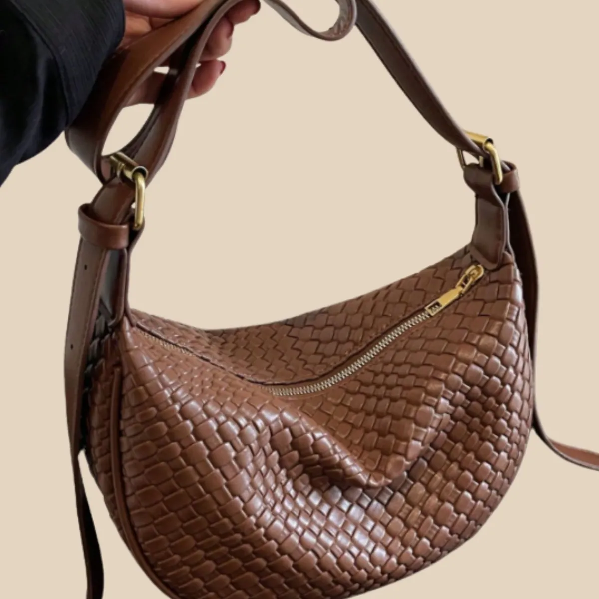 ANONIMASTORE - Cartera Trenzada Ajustable