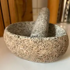 BOHEMIK - Mortero de Piedra 15 cm x 8 cm