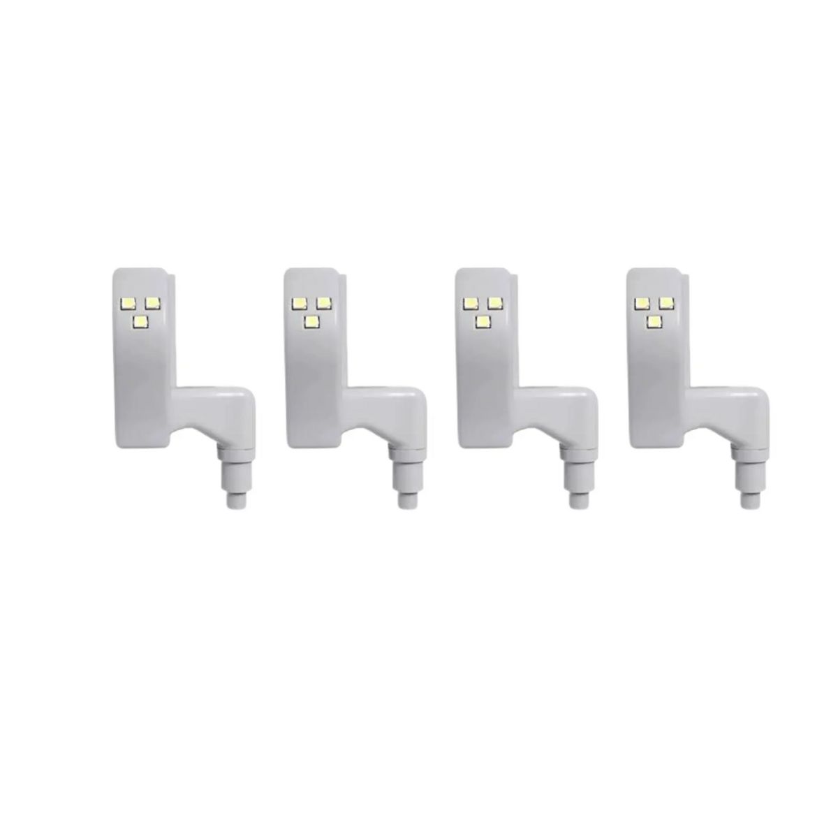 GENERICO - 4 Mini LED Para Bisagras Con Sensor Luz Blanco Frío 6500K