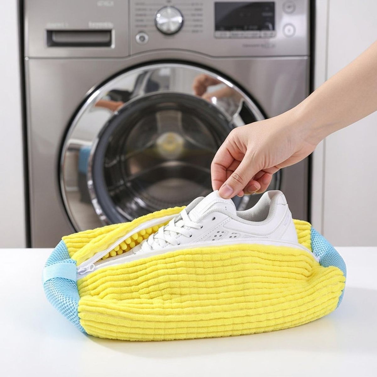 CHINA - Pack 2 Bolsas Para Lavar Zapatillas En Lavadora Ropa Zapatos - Amarillo