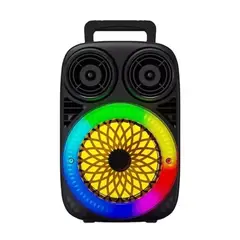 GENERICO - Parlante Inalámbrico BT-601 Micrófono BT 5.3 AUX USB LED RGB