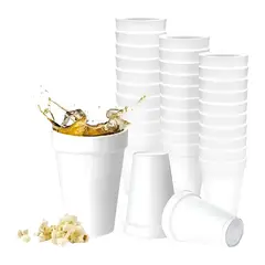 GENERICO - Vasos Térmicos de Plumavit 8oz Pack 50 Und Vaso Café Desechables