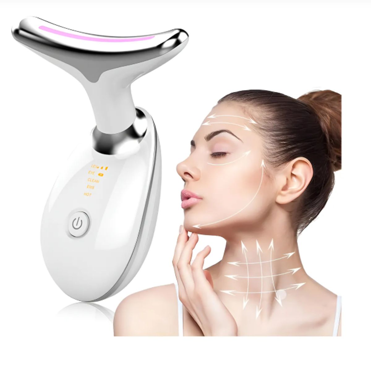 GENERICO - Masajeador Reductor Papada Facial Cuello Antiarrugas