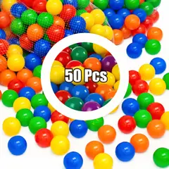 GENERICO - Pack 50 Pelotas Plásticas Para Piscina 5.5cm Mix Colores