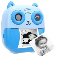 GENERICO - Cámara Digital Gatito Impresión Instantánea Color Azul